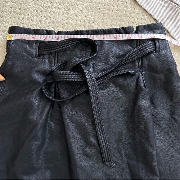 Free People Black Payton Faux Leather Mini Skirt - Picture 9 of 11